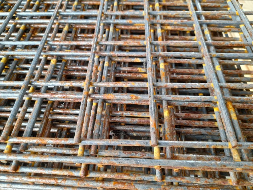 Draadmat betongaas bouwstaalmat  onbehandeld (*), Niet ingevuld, Staal, Niet ingevuld, Nieuw