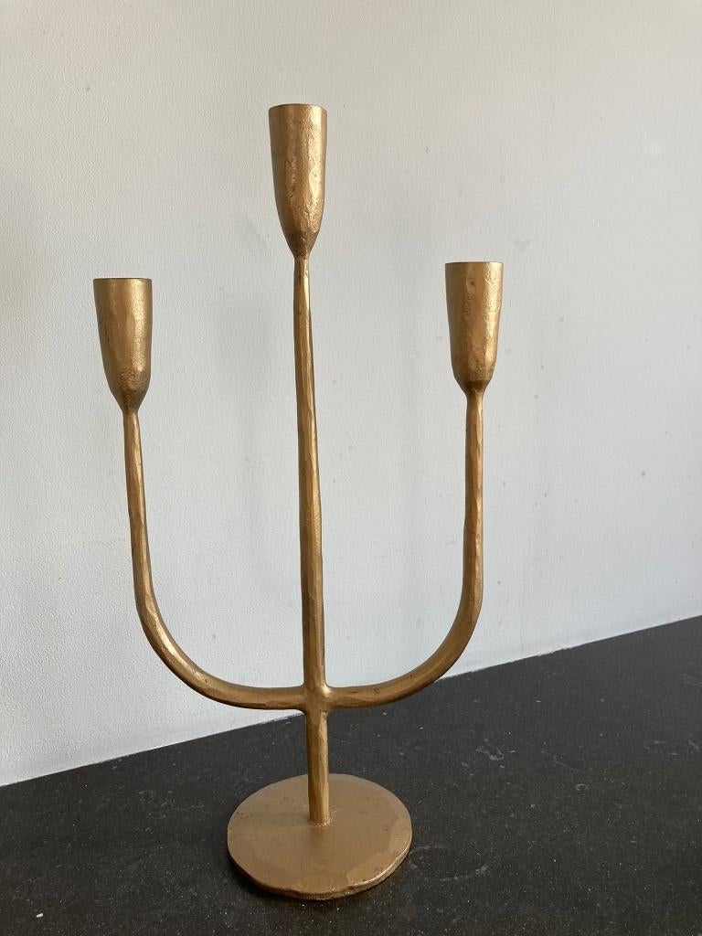 Kandelaar van messing van Dekocandle, Huis en Inrichting, Woonaccessoires | Kandelaars en Kaarsen, Overige kleuren, Nieuw, Ophalen of Verzenden