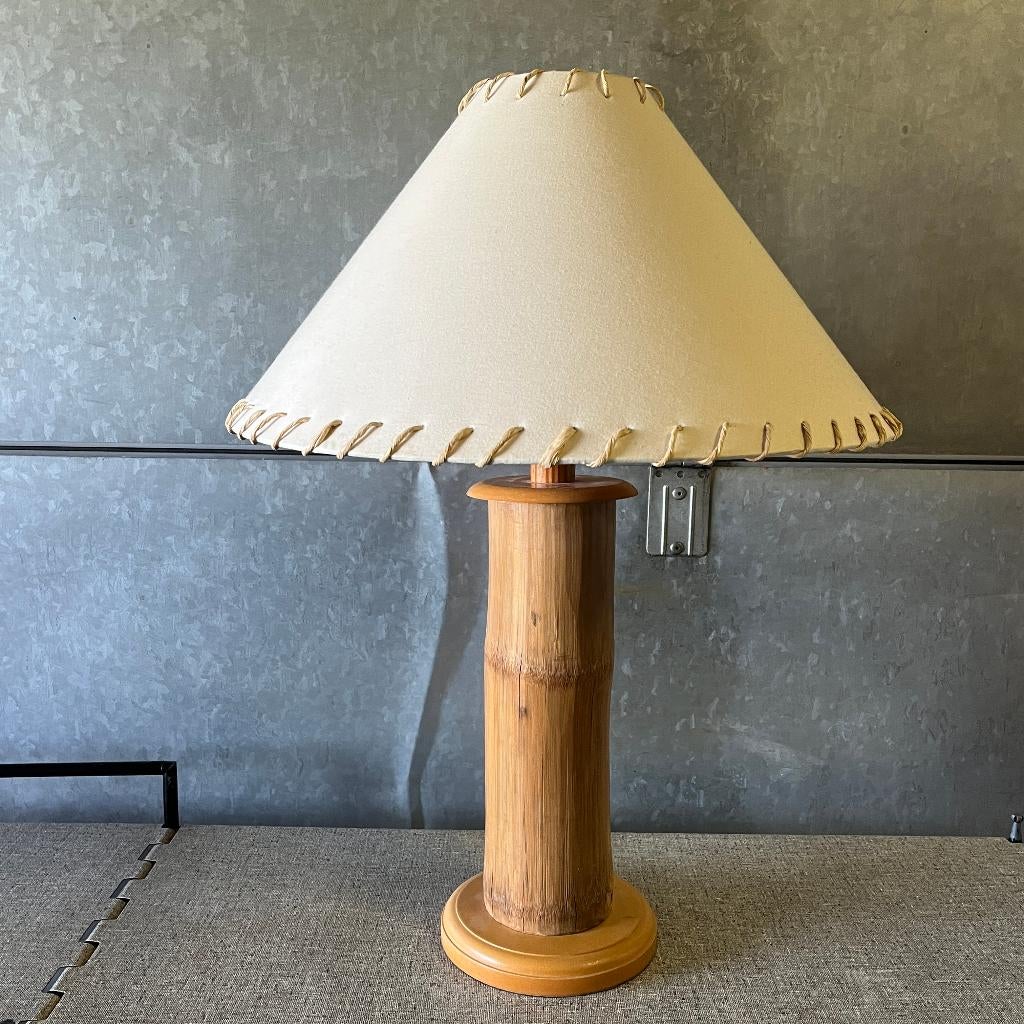 Bamboe Tiki  lamp jaren 80 90 vintage Tarogo, Gebruikt, Tiki, Tarogo, Ophalen of Verzenden