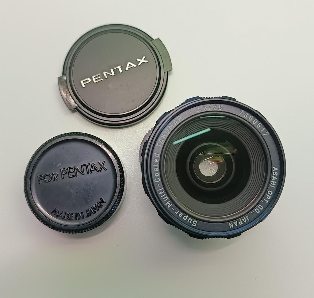 Super Multi Coated Takumar 28mm F3.5 M42 vatting, Verzenden, Gebruikt, Groothoeklens