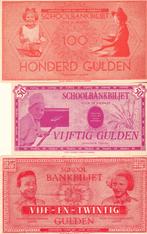 SCHOOLBANKBILJETTEN   1 - 2½ - 10 -20 - 25 -50 - 100 GULDEN, Postzegels en Munten, Bankbiljetten | Nederland, Ophalen of Verzenden
