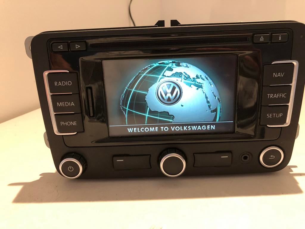 ORIGINELE VOLKSWAGEN RNS 310 RADIO NAVIGATIE T5 T6 CADDY EOS, Ophalen of Verzenden, Zo goed als nieuw