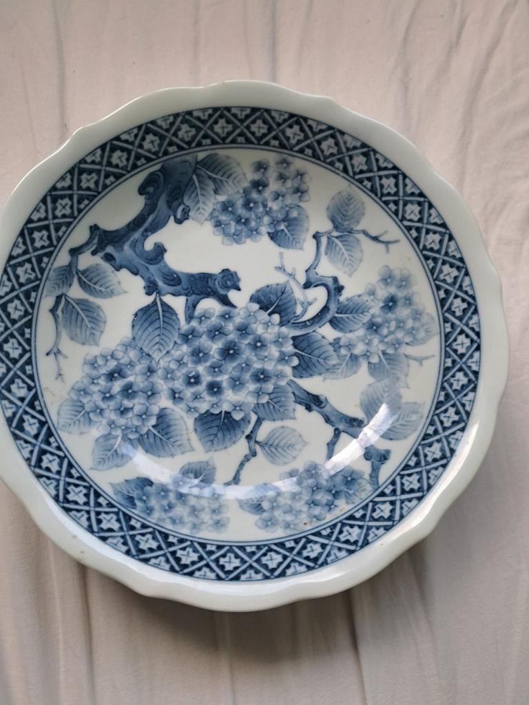 Oude Japans diep bord, Antiek en Kunst, Antiek | Wandborden en Tegels, Ophalen of Verzenden