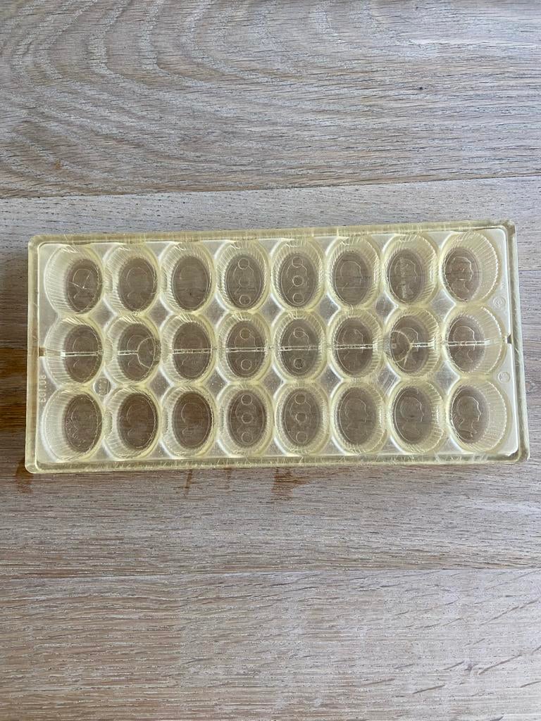 Chocolade bonbon mal met koninklijke afbeeldingen, Ophalen of Verzenden, Gebruikt