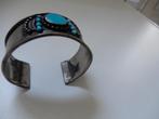 Armband, met blauwe steen, klemarmband, Ophalen of Verzenden, Blauw