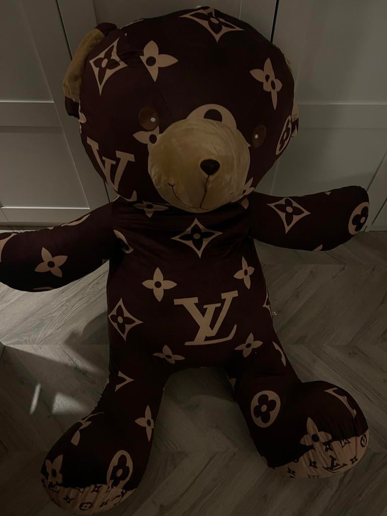 Grote Kermis Beer - Louis Vuitton Stijl Knuffel, Ophalen, Overige merken, Overige karakters, Beer
