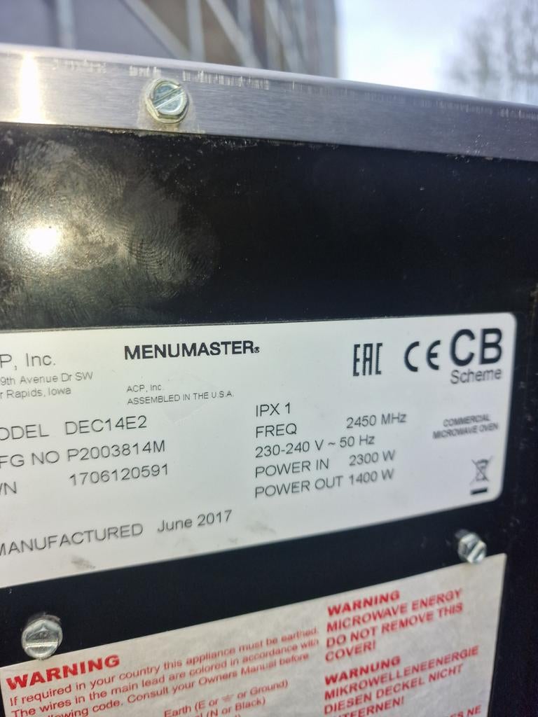 Magnetron horeca, Ophalen of Verzenden
