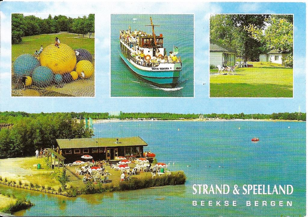 Ansichtkaart	Hilvarenbeek	Beekse Bergen 	Strand & Speelland, Verzenden, 1980 tot heden, Gelopen, Noord-Brabant