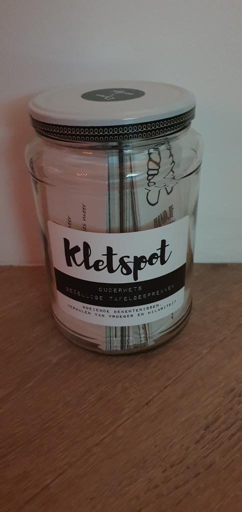 Kletspot ouderwets gezellige tafelgesprekken nieuw, Hobby en Vrije tijd, Gezelschapsspellen | Kaartspellen, Ophalen of Verzenden