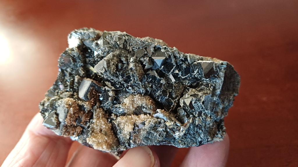 D52-01 Pyriet Galeniet Madan Bulgarije#verzameling#collectie, Ophalen of Verzenden, Mineraal