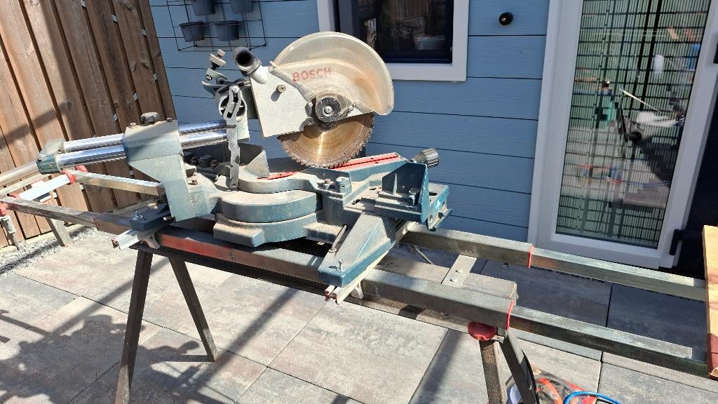 Tafelzaagmachine, Doe-het-zelf en Verbouw, Gereedschap | Zaagmachines, Ophalen, Gebruikt, 70 mm of meer, Afkortzaag