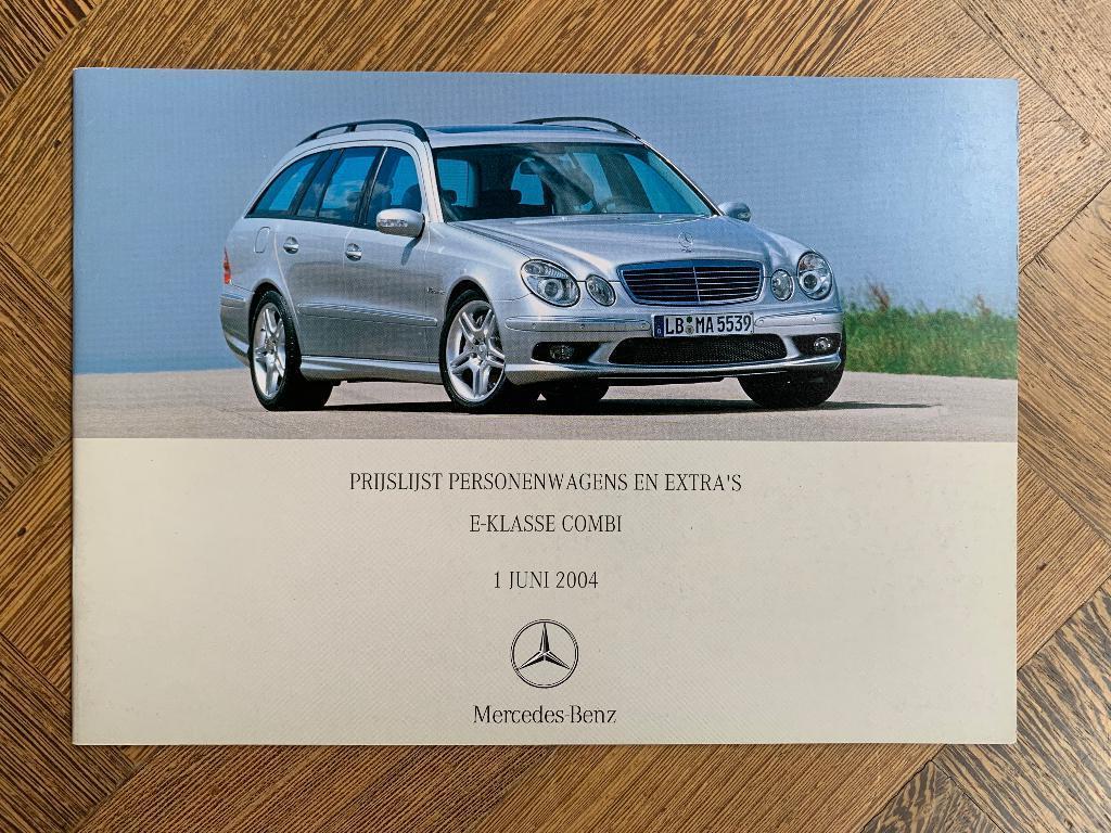 Prijslijst Mercedes-Benz E-klasse combi S211 2004, Nieuw, Mercedes-Benz, Mercedes, Ophalen of Verzenden