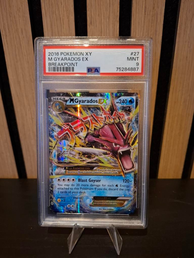 Mega Gyarados EX PSA 9, Ophalen of Verzenden, Zo goed als nieuw, Overige typen