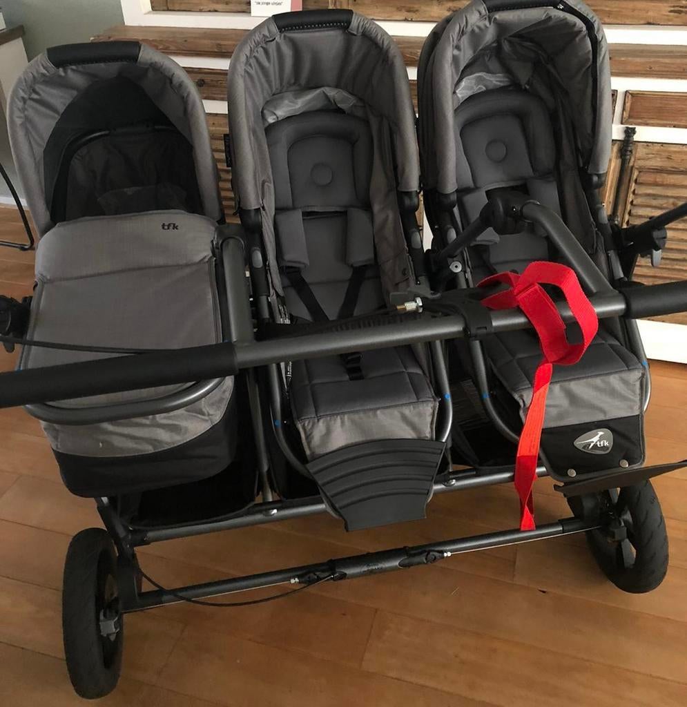 ZGN drieling wandelwagen merk TFK, Ophalen, Zo goed als nieuw, Kinderwagen of Buggy