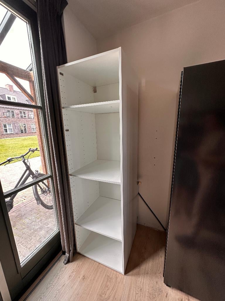 Ikea Metod Hoog kastelement wit 200 x 60 x 60 Wit, Ophalen, 200 cm of meer, Wit, 50 tot 100 cm