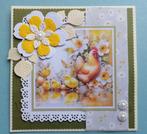 4 stuks handgemaakte Paaskaarten, Hobby en Vrije tijd, Kaarten | Zelfgemaakt, Ophalen of Verzenden, Nieuw, Overige thema's