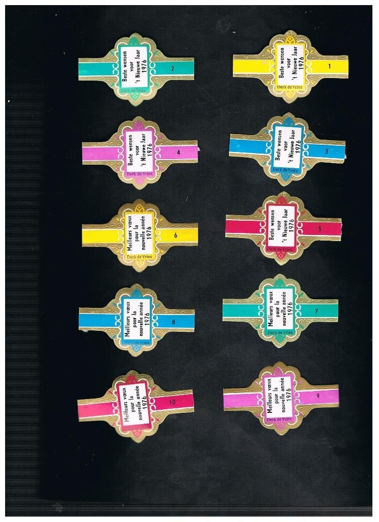 SIGARENBANDEN, Verzenden, Zo goed als nieuw, Sigarenbandjes