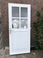 Hardhouten voordeur| buitendeur| dubbelglas|209,5X92,5 |, Gebruikt, 80 tot 100 cm, Ophalen of Verzenden, Buitendeur