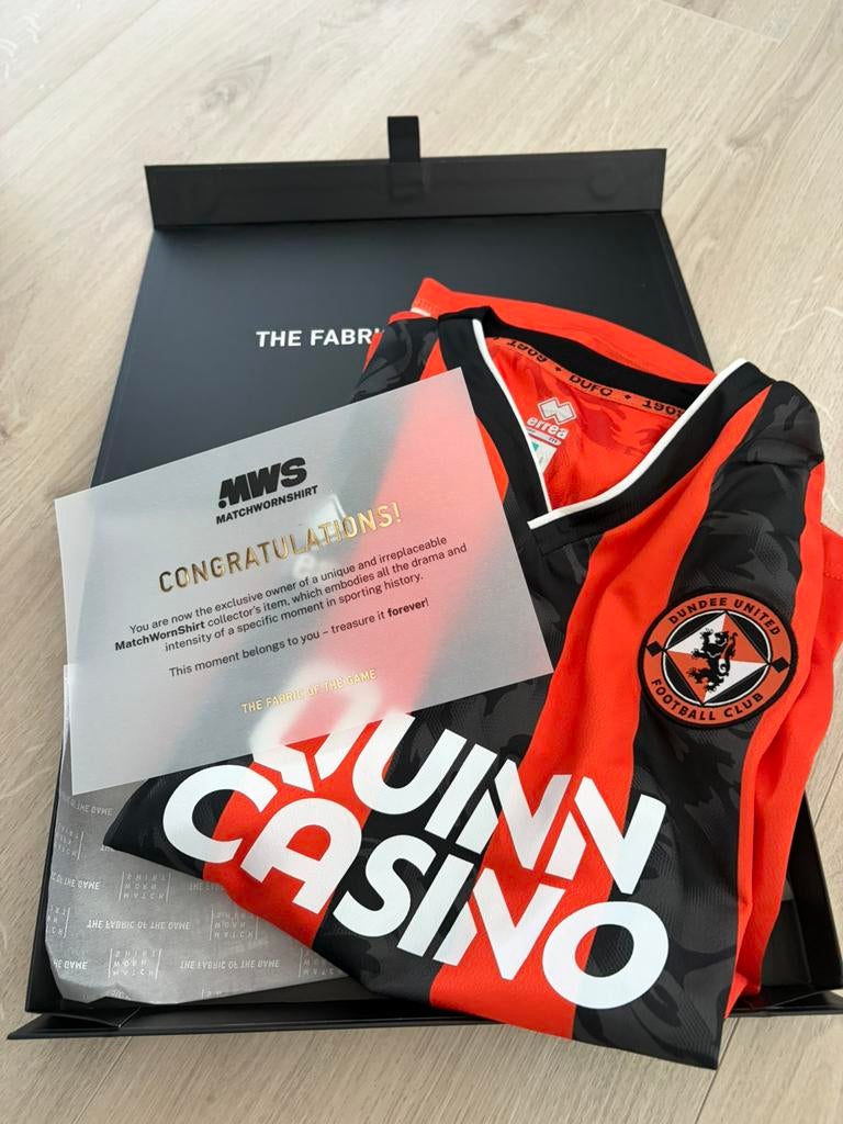 Dundee United 25/26 shirt matchworn Thomson match worn, Ophalen of Verzenden, Zo goed als nieuw, Buitenlandse clubs, Shirt