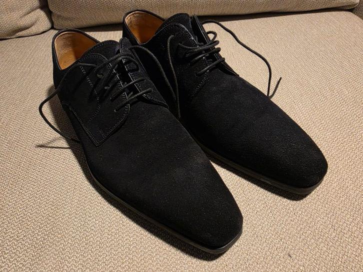 Magnanni blauwe suede veterschoenen, Kleding | Heren, Schoenen, Zo goed als nieuw, Veterschoenen, Blauw, Ophalen of Verzenden