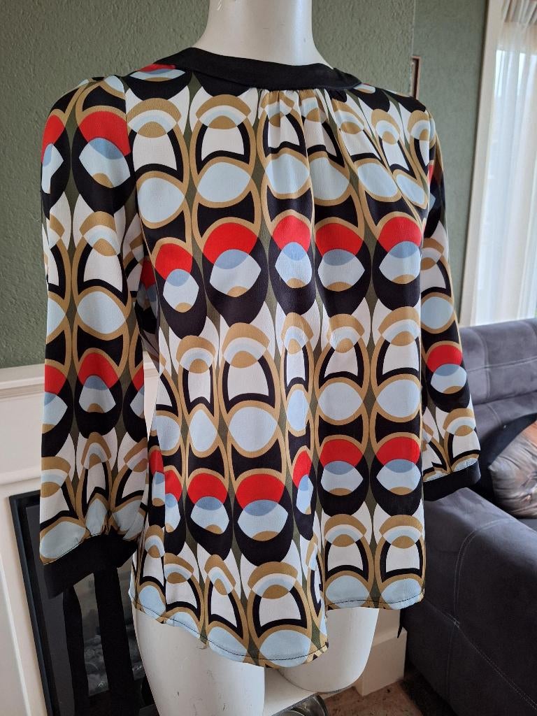 Akoz Paris nette retro top m 38 40, Kleding | Dames, Tops, Maat 38/40 (M), Overige kleuren, Verzenden, Akoz