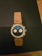 Breitling  premier B01 chronograph 42 norton, Leer, Staal, Breitling, Polshorloge
