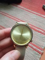 Gouden look dames horloge - Komono, Overige merken, Overige materialen, Leer, Verzenden