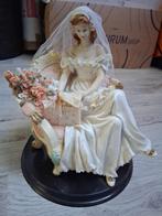 Groot beeldje bruidje bruid oud Gaaf !!!, Verzamelen, Beelden en Beeldjes, Ophalen of Verzenden, Zo goed als nieuw, Overige typen