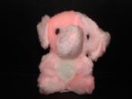 DOBBELMAN OLIFANT PLUCHE ROZE/WIT MET VELOURS WI, Ophalen of Verzenden, Nieuw, Overige typen