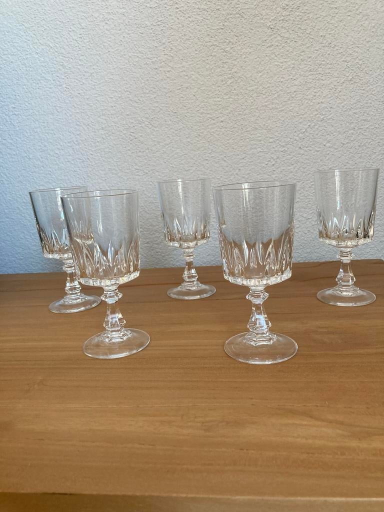 Complete set van 15 kristallen glazen Christal d’Arques, Antiek en Kunst, Antiek | Glas en Kristal, Ophalen of Verzenden