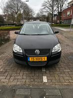 Volkswagen Polo 1.2 51KW 2009 Zwart, Auto's, Voorwielaandrijving, 40 €/maand, 540 kg, 1198 cc