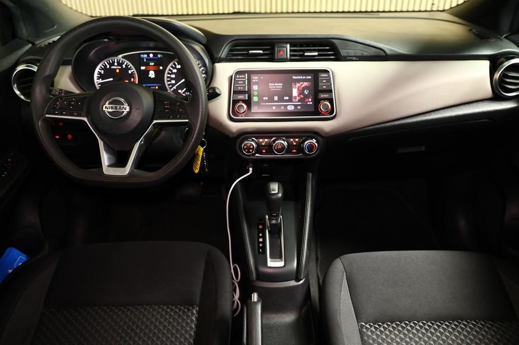 Nissan Micra 1.0 IG-T AUTOM Tekna 52000 km CARPLAY NAVI CAME, Auto's, Nissan, Gebruikt, 1055 kg, Zwart, Origineel Nederlands