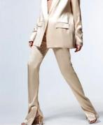 Zara satijnen broek beige crème - Maat M, Maat 38/40 (M), Ophalen of Verzenden, Zo goed als nieuw, Lang