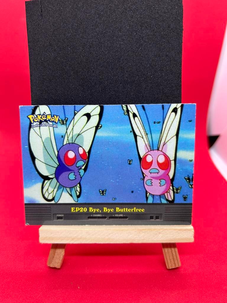 Pokémon Topps Bye Bye Butterfree Episode Meowth TV11 Vintage, Ophalen of Verzenden