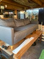 Driezitsbank gratis af te halen met voete bankje, Huis en Inrichting, Banken | Bankstellen, Ophalen, Gebruikt, 150 tot 200 cm