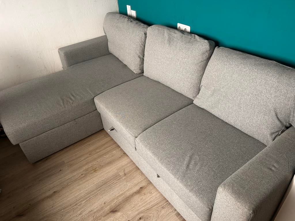 BÅRSLÖV 3-zits slaapbank met chaise longue, Ophalen, Tweepersoons, Zo goed als nieuw, Overige maten