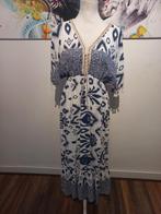 Lange jurk met print te dragen tot maat 48, Kleding | Dames, Jurken, Made in Italy, Wit, Maat 46/48 (XL) of groter, Ophalen of Verzenden