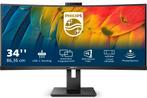 Philips 34B1U5600CH/00 - 34 inch WQHD VA Monitor, Apex Electronics, Ophalen of Verzenden, Zo goed als nieuw, USB-C