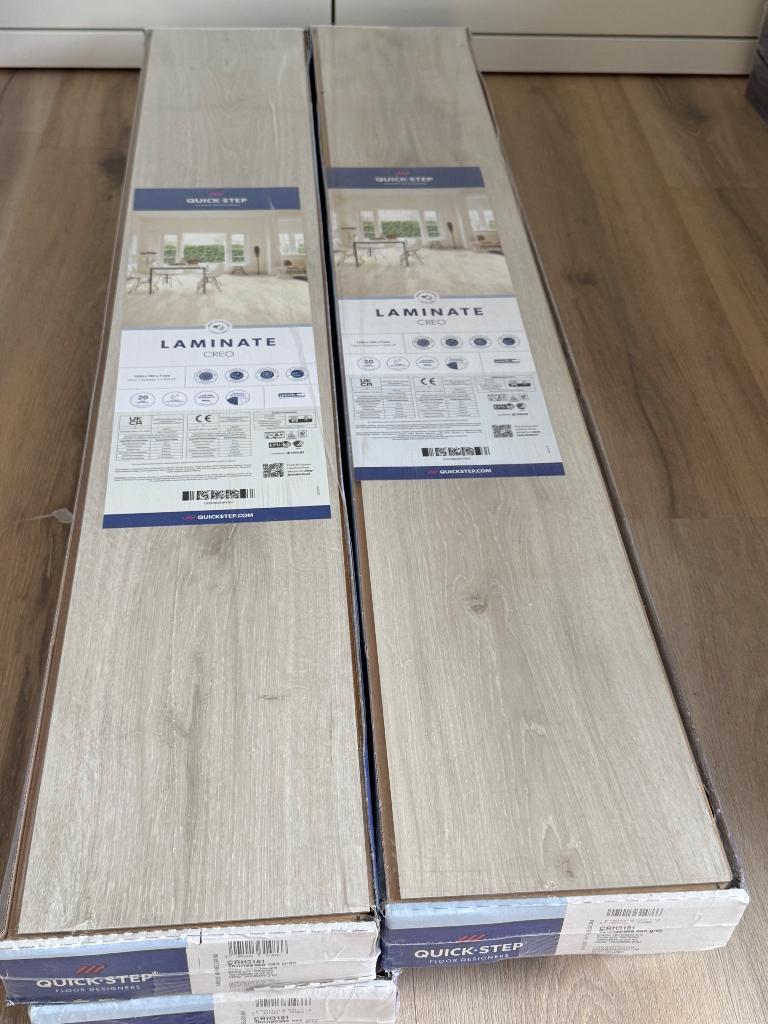 7,3 m2 Quick-Step Laminaat Tennessee Oak Grey, Ophalen, Nieuw, Minder dan 10 m², Laminaat