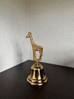 Vintage messing tafelbel giraffe, Ophalen of Verzenden, Koper