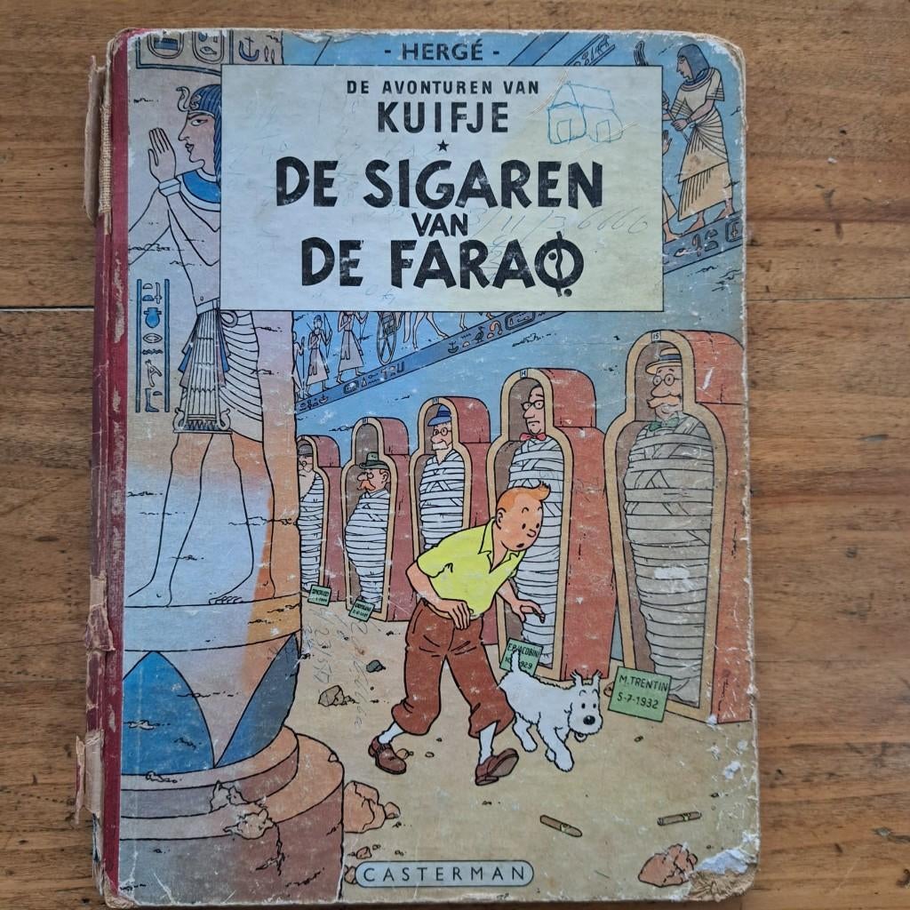 Hergé - De Avonturen van KUIFJE - De Sigaren van de Farao, Boeken, Stripboeken, Gelezen, Eén stripboek, Ophalen of Verzenden, Hergé