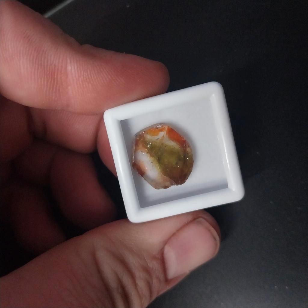 Toermalijn schijfje, Sieraden, Tassen en Uiterlijk, Edelstenen, Ophalen of Verzenden, Nieuw