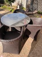 Mooie tuinset, zo goed als nieuw, Ophalen, 4 zitplaatsen, Eettafel, Zo goed als nieuw