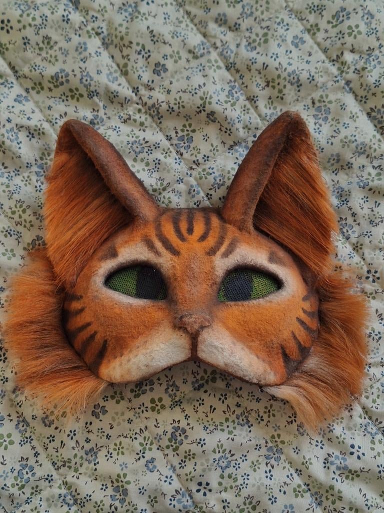 High quality therian katten masker mask, Ophalen of Verzenden, Nieuw, Handschoenen, Hoed of Pet