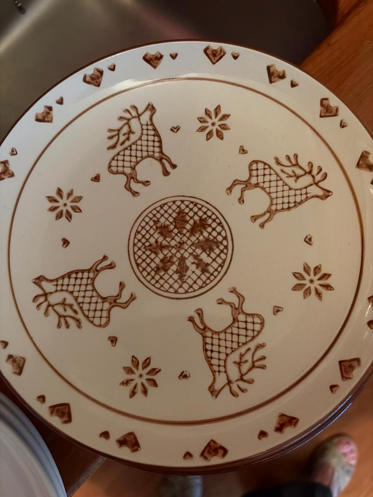 5 ontbijtborden, Ophalen, Zo goed als nieuw, Bord(en), Overige stijlen