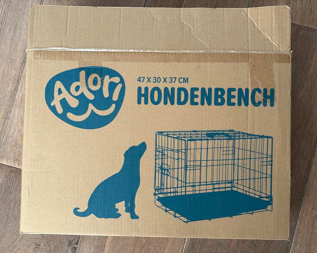 Hondenbench/puppybench Adori 47x30x37cm, Ophalen of Verzenden, Zo goed als nieuw