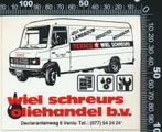 Sticker: Wiel Schreurs Oliehandel - Texaco - Venlo, Verzamelen, Ophalen of Verzenden, Zo goed als nieuw, Bedrijf of Vereniging