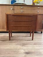 Vintage Deens teak houten dressoir - kast - mooie handgrepen, Gebruikt, Teakhout, Scandinavisch, X