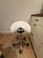 Witte Zadelkruk - In Hoogte Verstelbaar, Ophalen of Verzenden, In hoogte verstelbaar, Gebruikt, Overige materialen