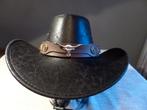 Cowboy hoed zwart – western style – festival / country 🤠, Kleding | Dames, Ophalen of Verzenden, Nieuw, 58 cm (L, 7¼ inch) of meer